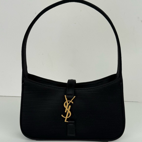 Yves Saint Laurent Handbags - Saint Laurent Le 5 A 7 Mini YSL Shoulder Bag in Satin